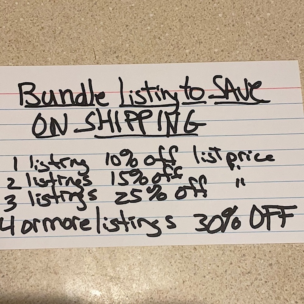 Handwritten Bundle Listing Card - Picture 3 of 3